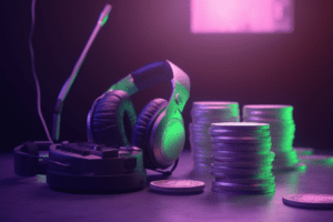 Podcast Earphone with Currency Coins